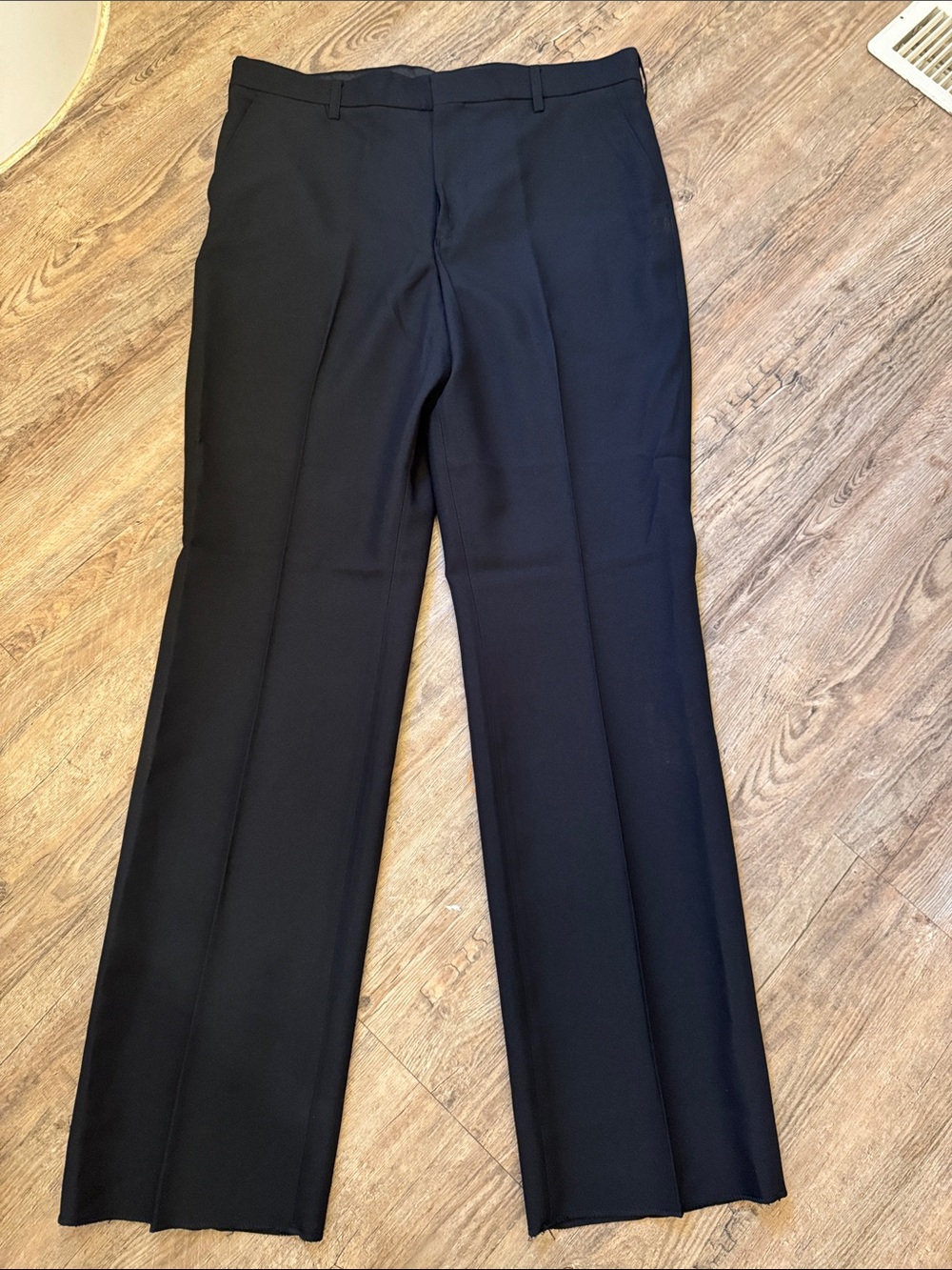 Classic Black Men's Dress Pants — Tailored Straight Leg